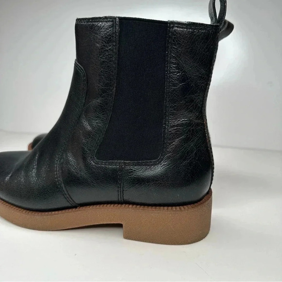 Lucky Brand Black Leather Ressy Ankle Boots Size 8.5 - Picture 5 of 15